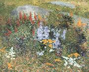 John Leslie Breck Rock Garden at Giverny oil painting reproduction